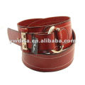 Wide Red Cow Leather Belt For Woman